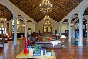 LiVing Room of Re-designed Church in San Francisco 